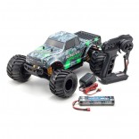 AUTOMODELO ELÉTRICO MONSTER TRACKER 1/10 RC EP RS 2WD RÁDIO 2.4GHZ KT232P VERDE KYOSHO KYO34403T1B KYO 34403T1B